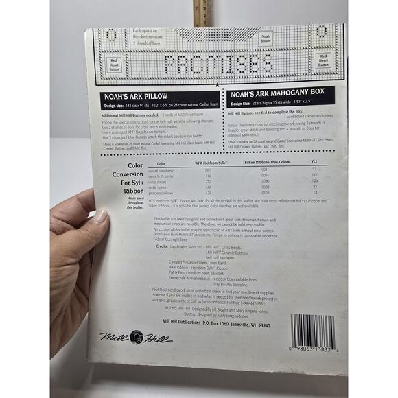 Mill Hill FOLK ART Feather Tree Counted Cross Stitch Vintage Chart - Picture 2 of 2